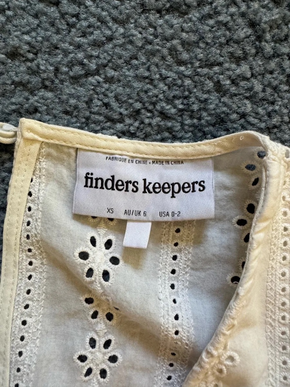 Finders Keepers Sunday Playsuit Lace / Crochet Eyelet Romper - Picture 3 of 4